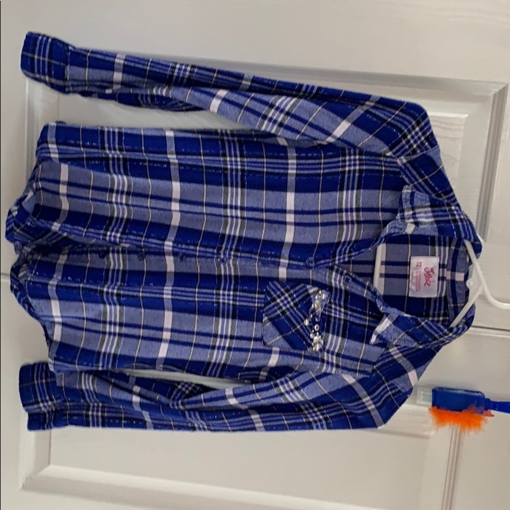 Blue Plaid button up shirt